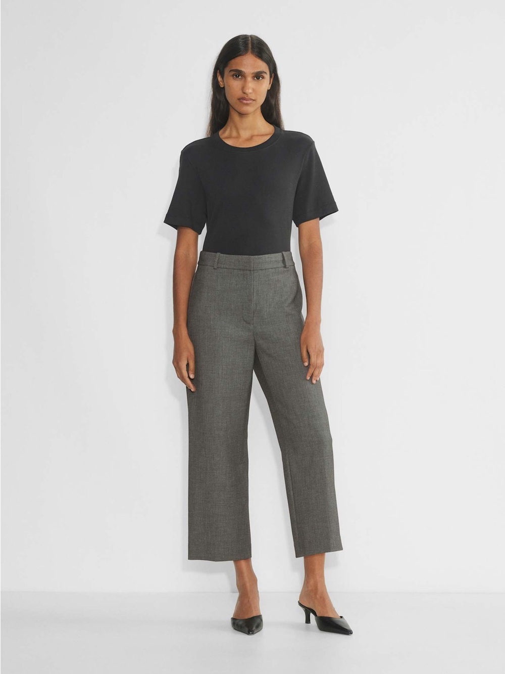 Babaton Grey Ankle Pants